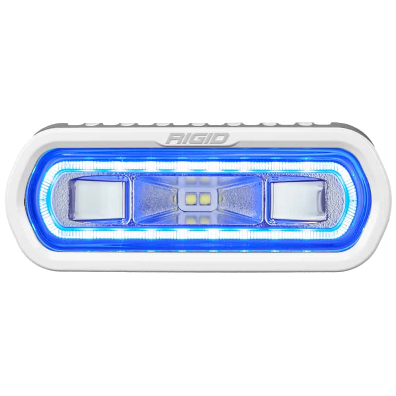 Rigid Industries — Rigid Industries SR-L Series Marine LED Flood/Spreader w/ Blue Halo - Universal
SRL MARINE WHT/BLU
LED LIGHT - view 1
