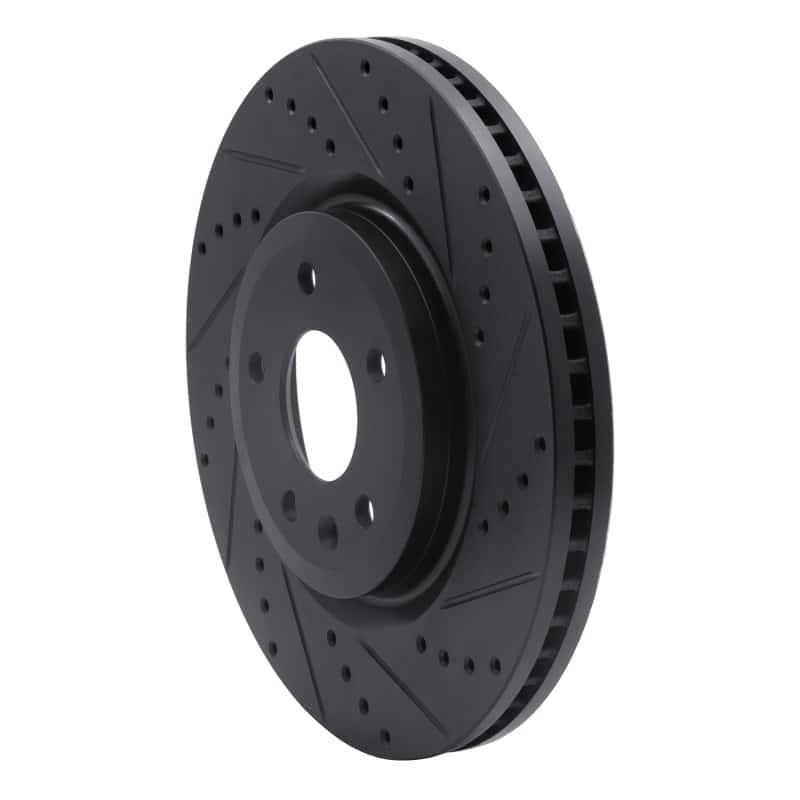 R1 Concepts — R1 11-19 Ford Explorer Front Right Drilled & Slotted Black Brake Rotor
R1 Brake Rotor Drill - view 2