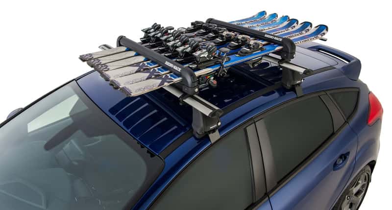 Rhino-Rack — Rhino-Rack Universal Ski/Snowboard Carrier - Fits 6 Pairs of Skis or 4 Snowboards - Black - view 5