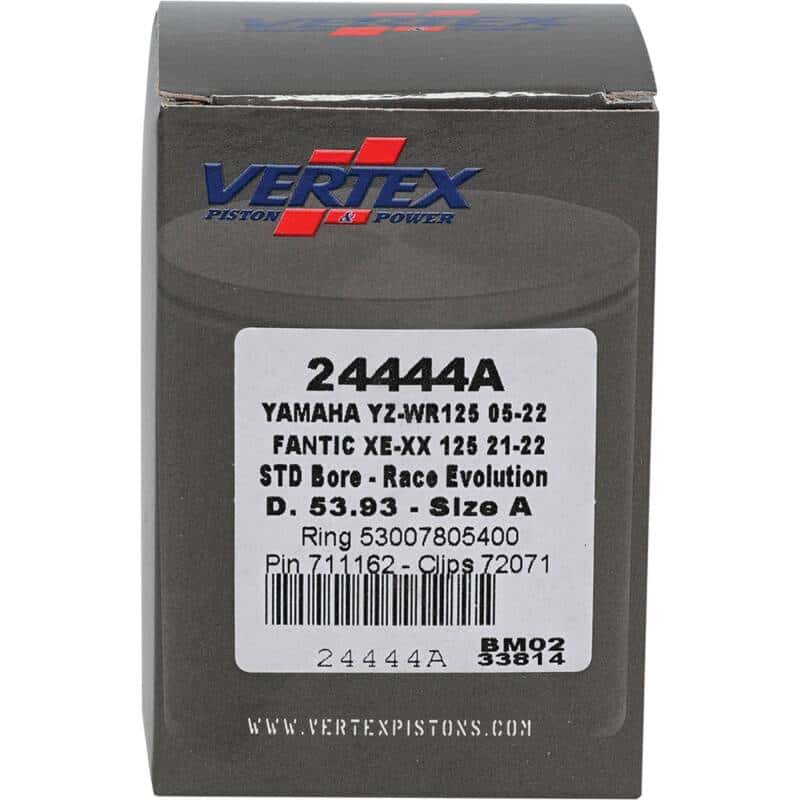 Vertex Pistons — Vertex Piston 21-23 Fantic Motor XE 125 125cc Cast Race Evolution Piston Kit - view 4