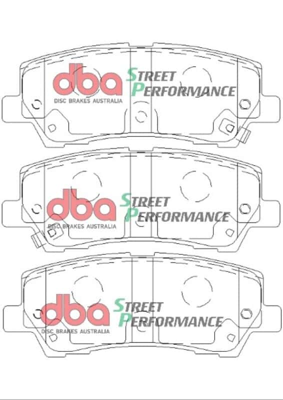 DBA — DBA 15-19 Ford Mustang GT (w/Performance Package/380mm Front Rotor) SP Performance Rear Brake Pads
Brake Pad - view 2
