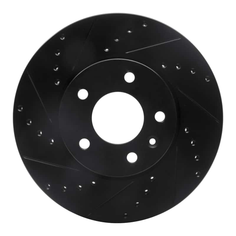 R1 Concepts — R1 13-25 Cadillac ATS Front Left Drilled & Slotted Black Brake Rotor
R1 Brake Rotor Drill - view 1