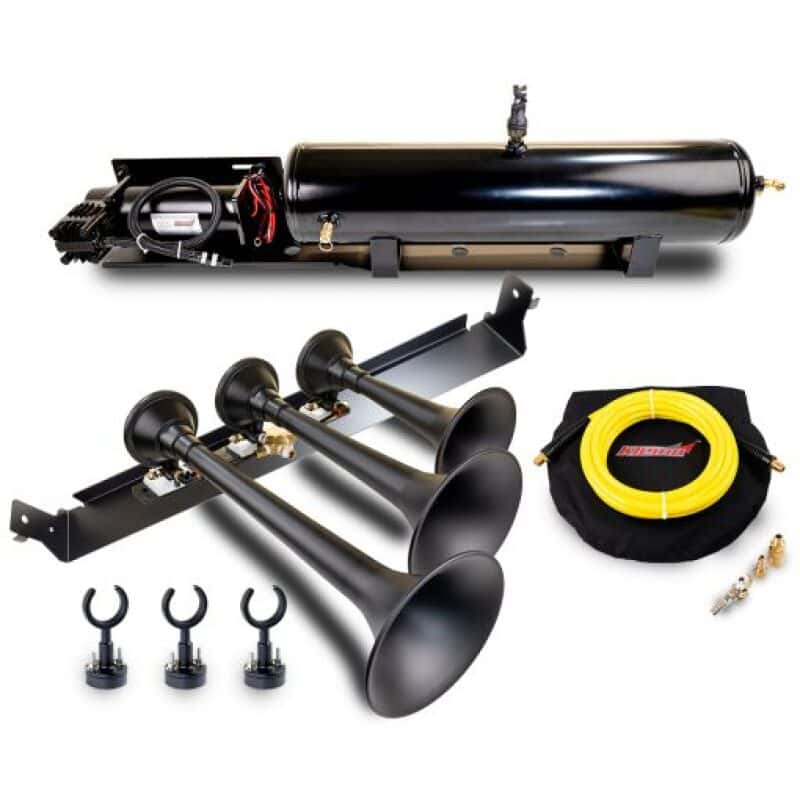 Kleinn Air Horns — Kleinn 09-14 Ford F-150/ Raptor Onboard Air System w/ Model 730 Horns
Train Horn Kit - view 1