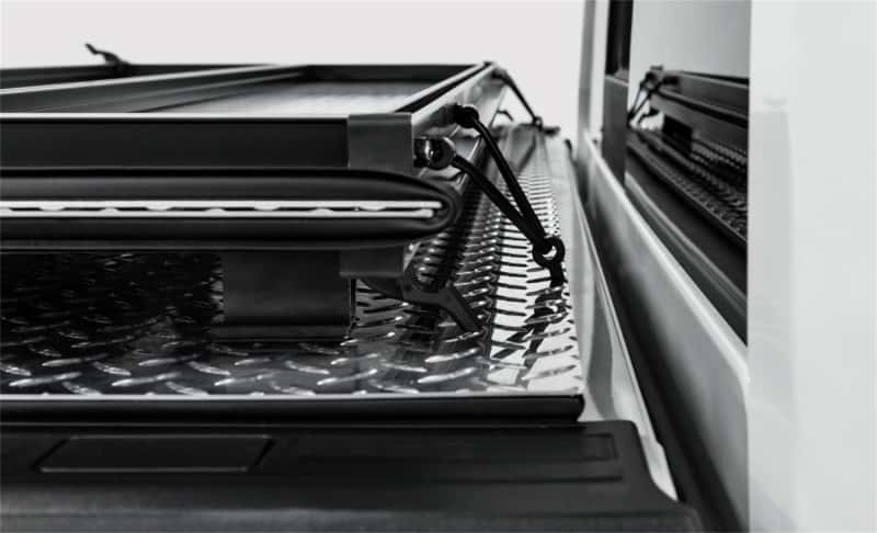 Access — Access LOMAX Alum Tri-Fold Cover w/Split Rails BK Urethane Finish 19-20 Dodge Ram-5ft 7in w/o RamBox
Tonneau Cover - view 9