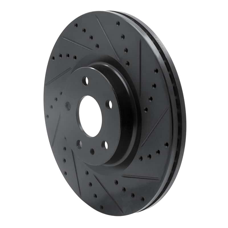 R1 Concepts — R1 13-20 Ford Fusion Front Right Drilled & Slotted Black Brake Rotor
R1 Brake Rotor Drill - view 2