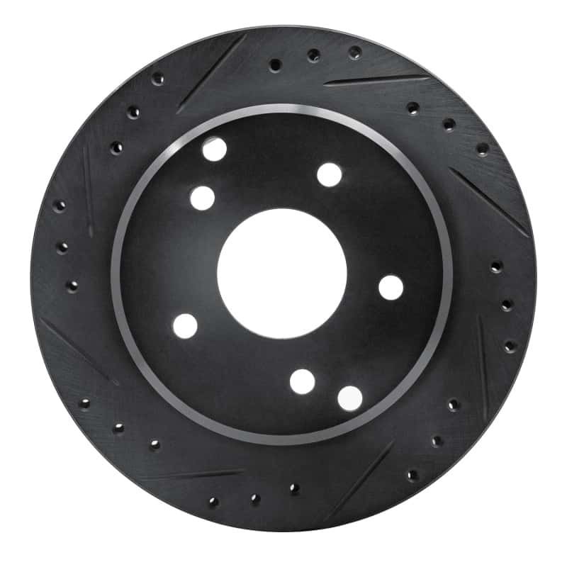 R1 Concepts — R1 84-87 Chevrolet Corvette Rear Left Drilled & Slotted Black Brake Rotor
R1 Brake Rotor Drill - view 1