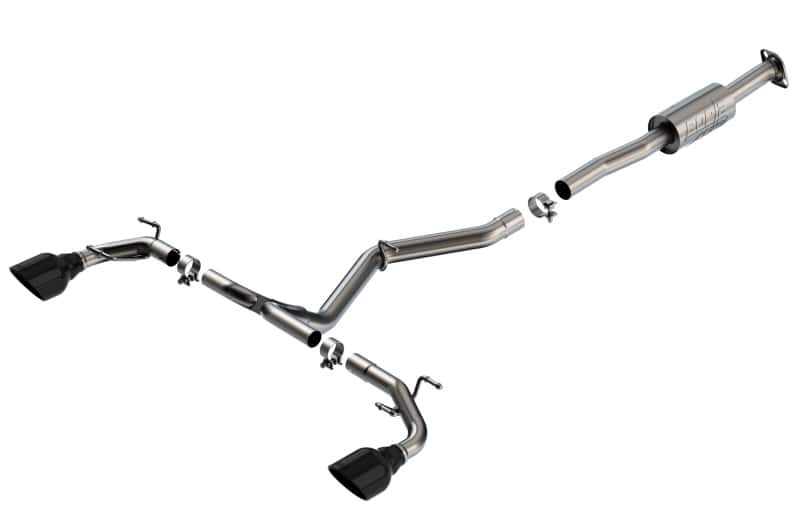 Borla — Borla 22-23 Subaru BRZ/Toyota GR86 2.4L RWD AT/MT ATAK Catback Exhaust - Black Chrome Tips
Cat-Back System - view 1