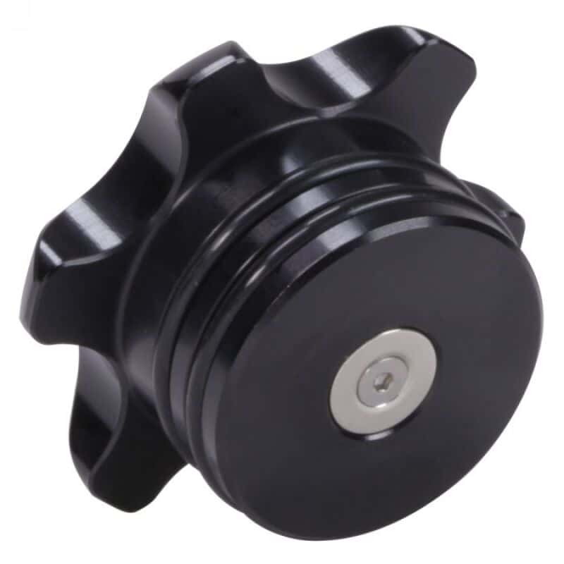 Fleece Performance — Fleece Performance 13-18 Dodge Cummins Black Anodized Billet Fuel Cap - view 3