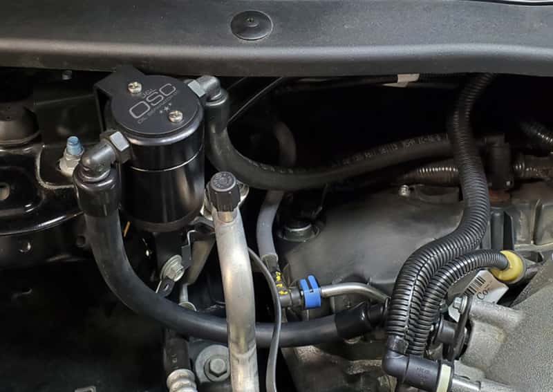 J&L — J&L 13-19 Ford Explorer Sport EcoBoost V6 Passenger Side Oil Separator 3.0 - Black Anodized
Oil Separator - view 3