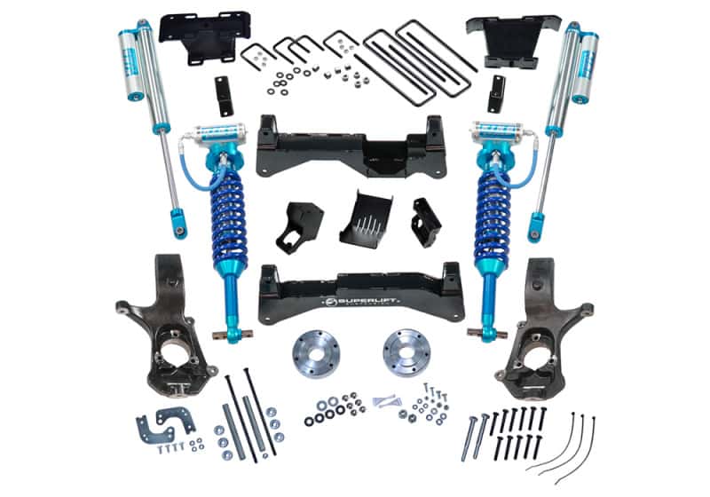 Superlift — Superlift 14-18 Chevy Silv 4WD 8in Lift Kit w/ Alum/Stamped Steel Cntrl Arms & King Coils & Shocks
Suspension Lift Kit - view 6