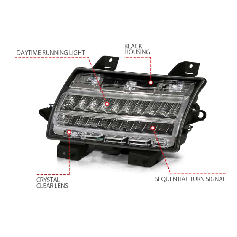 ANZO — ANZO 18-19 Jeep Wrangler JL Halogen Chrome Clear w/ Sequential Signal
SideMrkrLghtAssy
Side Markers - view 10