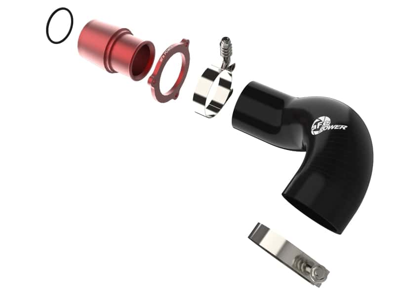 aFe — aFe 15-19 VW GTI Turbocharger Inlet Pipe - Red
Turbo Inlet Pipe - view 3