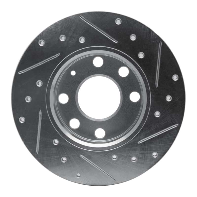 R1 Concepts — R1 88-89 Pontiac LeMans Front Left Drilled & Slotted Silver Brake Rotor
R1 Brake Rotor Drill - view 5