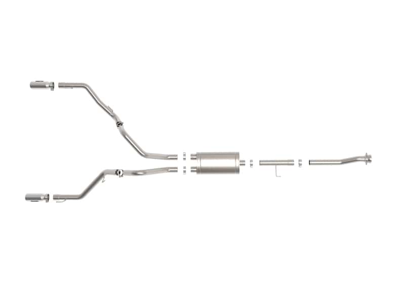 aFe — aFe Vulcan 3in 304 SS Cat-Back Exhaust 2021 Ford F-150 V6 2.7L/3.5L (tt)/V8 5.0L w/ Polished Tips
Cat-Back Exhaust - view 4