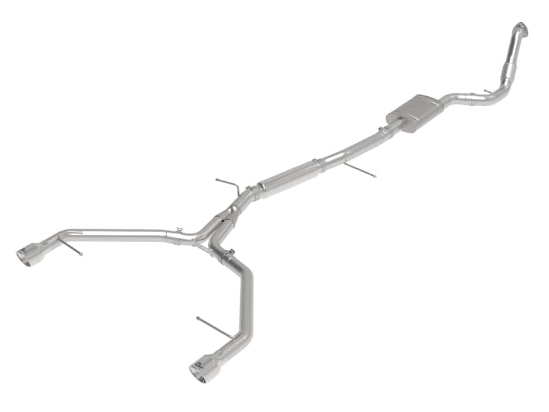 aFe — aFe 17-19 Audi A4 (B9) MACH Force-Xp 3in to 2.5in 304 SS Cat-Back Exhaust System-Dual Polished Tips
Cat-Back Exhaust - view 1