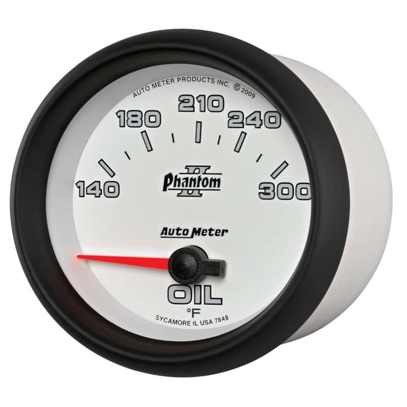 AutoMeter — Autometer Phantom II 2 5/8in 140-300 Degree F Short Sweep Electronic Oil Temperature Gauge
2-5/8" OIL TEMP, 140 - view 8