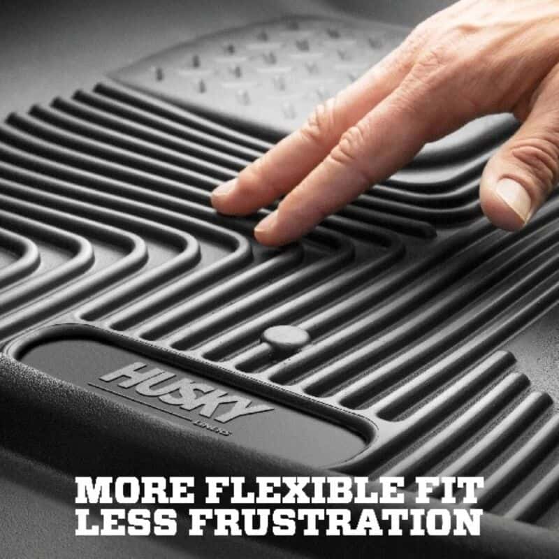 Husky Liners — Husky Liners 19-23 Chevy Silverado 1500 CC X-Act Contour Black 2nd Seat Floor Liners (Full Coverage) - view 7