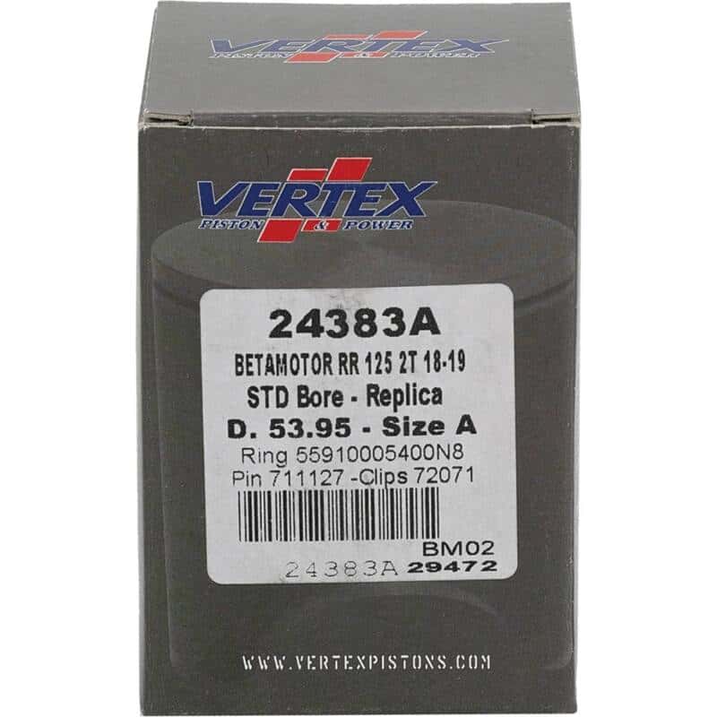 Vertex Pistons — Vertex Piston 18-24 Beta RR 2T 125 125cc Cast Replica Piston Kit - view 3