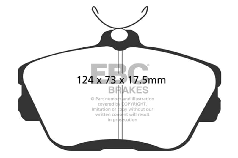 EBC — EBC 01-07 Ford Taurus 3.0 Ultimax2 Front Brake Pads
Disc Brake Pad - view 1