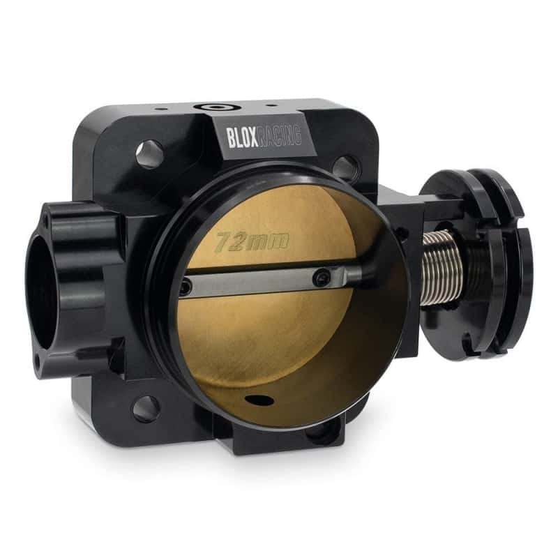 BLOX Racing — BLOX Racing Honda B/D/H/F Series Engines 72mm Black Billet Throttle Body V2 - view 2