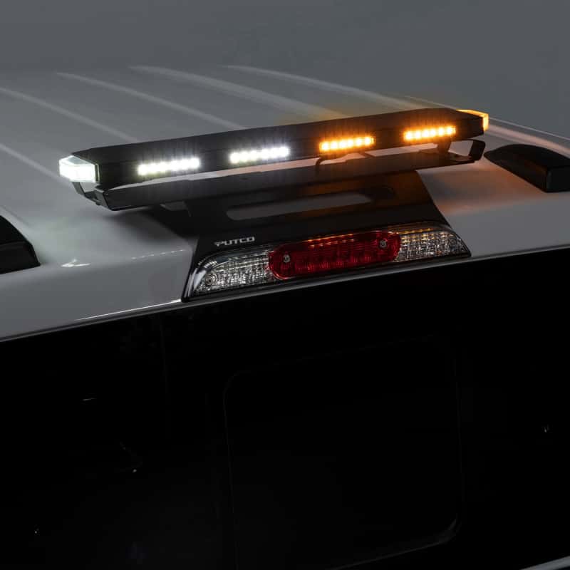 Putco — Putco 24In Universal 24In Tri Color Hornet Light (Amber/Blue/White) - LED Stealth Rooftop Strobe Bar - view 3