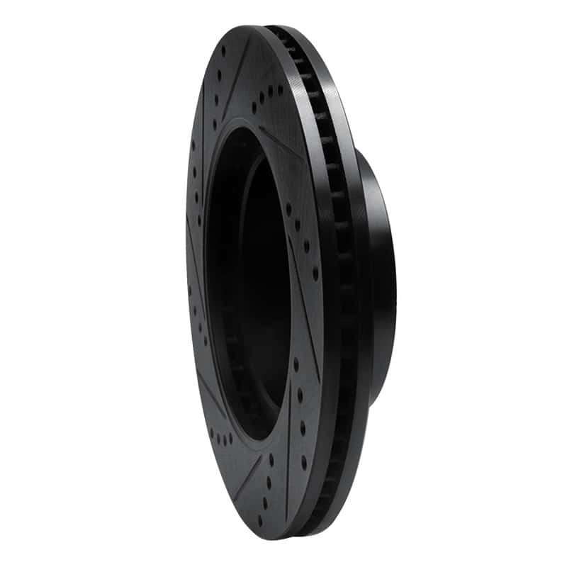 R1 Concepts — R1 01-11 Ford Explorer Sport Front Right Drilled & Slotted Black Brake Rotor
R1 Brake Rotor Drill - view 4