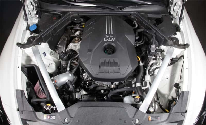 K&N Engineering — K&N 2018 Kia Stinger L4-2.0L F/I Silver Typhoon Short Ram Intake
Performance Air Inta
Air Intake System - view 4