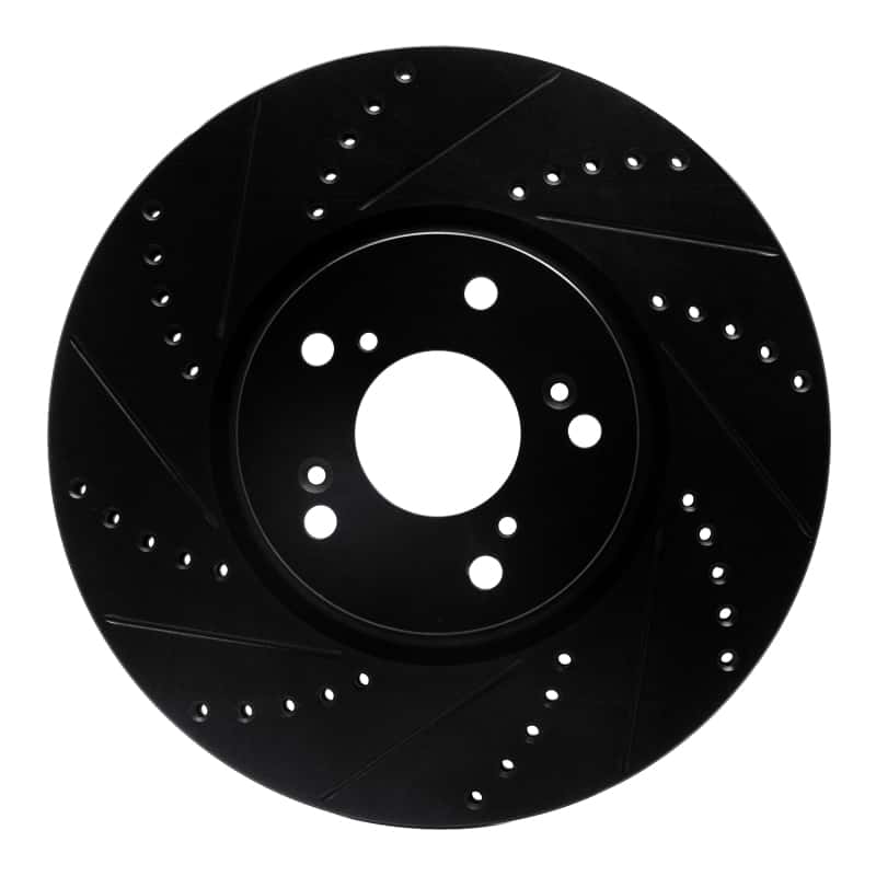 R1 Concepts — R1 04-08 Acura TL Front Left Drilled & Slotted Black Brake Rotor
R1 Brake Rotor Drill - view 1