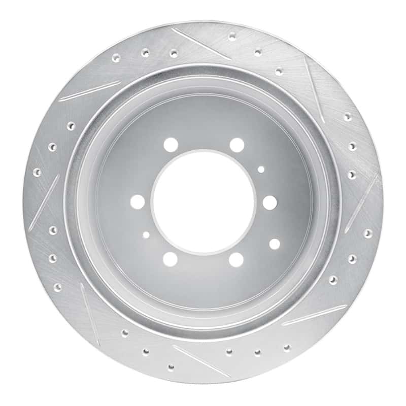 R1 Concepts — R1 93-97 Lexus LX450 Rear Left Drilled & Slotted Silver Brake Rotor
R1 Brake Rotor Drill - view 5