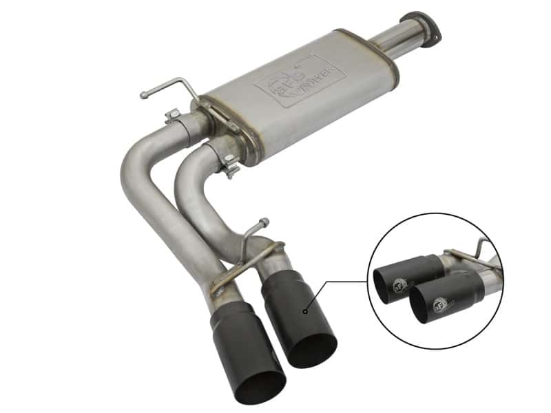 aFe — aFe Rebel Exhausts Cat-Back SS 16 Toyota Tacoma V6-3.5L w/ Black Tips
Cat-Back Exhaust - view 1