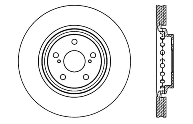 Stoptech — StopTech Sport Drilled & Slotted Rotor - Front Right
Disc Brake Rotor
Slot/Drill Rotor - view 2
