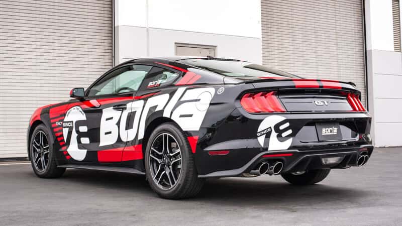Borla — Borla 2018 Ford Mustang GT 5.0L AT/MT 2.5in S-Type Exhaust w/ Valves (Rear Section Only)
Axle-Back System - view 2