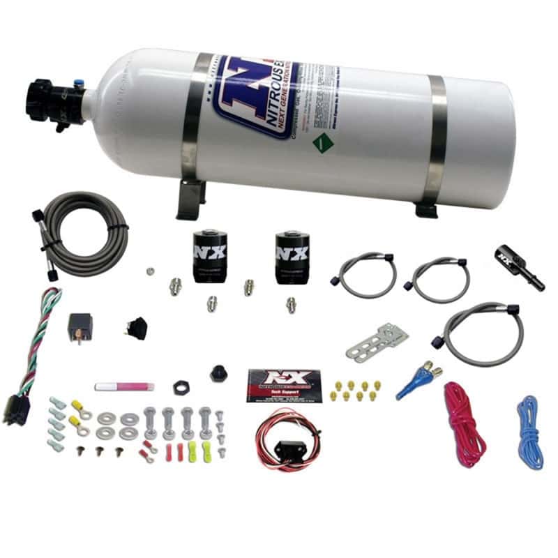 Nitrous Express — Nitrous Express Dodge Hemi/SRT8 Single Nozzle Fly By Wire Nitrous Kit (35-150HP) w/15lb Bottle
Injection System Kit
N2OSys - view 1