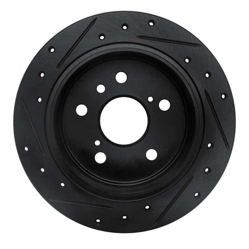 R1 Concepts — R1 02-08 Lexus ES300 Rear Right Drilled & Slotted Black Brake Rotor
R1 Brake Rotor Drill - view 5