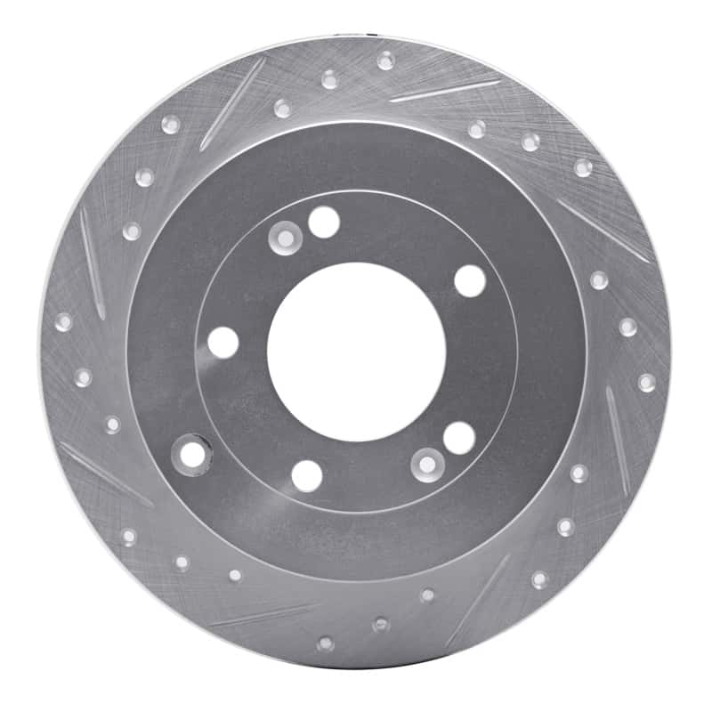 R1 Concepts — R1 06-09 Hyundai AZERA Rear Left Drilled & Slotted Silver Brake Rotor
R1 Brake Rotor Drill - view 1