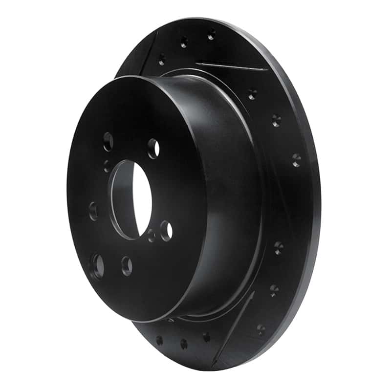 R1 Concepts — R1 12-23 Subaru Crosstrek Rear Left Drilled & Slotted Black Brake Rotor
R1 Brake Rotor Drill - view 2