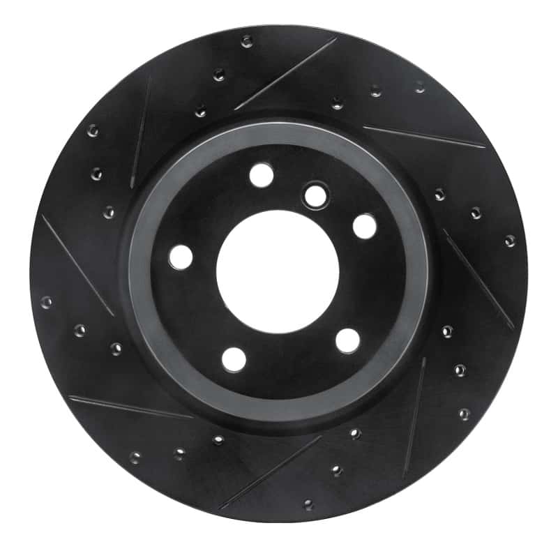R1 Concepts — R1 11-16 BMW Z4 Rear Left Drilled & Slotted Black Brake Rotor
R1 Brake Rotor Drill - view 1