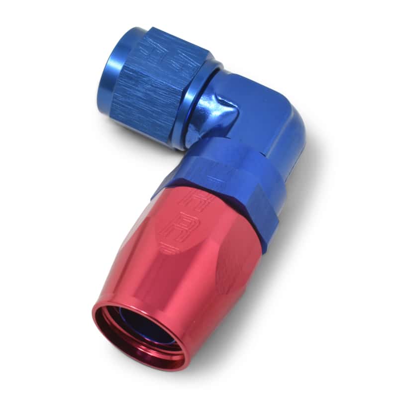 Russell — Russell Performance -8 AN Red/Blue 90 Degree Forged Aluminum Swivel Hose End
Hose Fitting - view 5