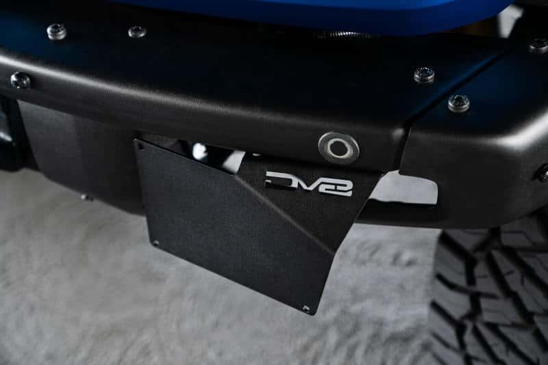 DV8 Offroad — DV8 Offroad 21-22 Ford Bronco Factory Front Bumper License Relocation Bracket - Side
License Bracket - view 17