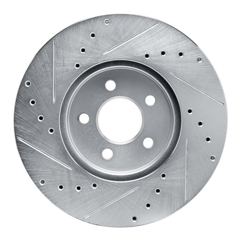 R1 Concepts — R1 89-95 Chrysler LeBaron Front Right Drilled & Slotted Silver Brake Rotor
R1 Brake Rotor Drill - view 5