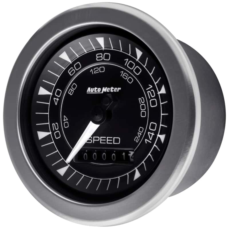 AutoMeter — Autometer Chrono 3-3/8in 160MPH Electric Programmable Speedometer Gauge
3.4" SPD 160MPH E CH - view 9