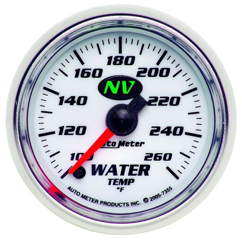 AutoMeter — Autometer NV 2-1/16in 100-260 Deg F Stepper Motor Water Temp Gauge
2-1/16" WATER TEMP, - view 2