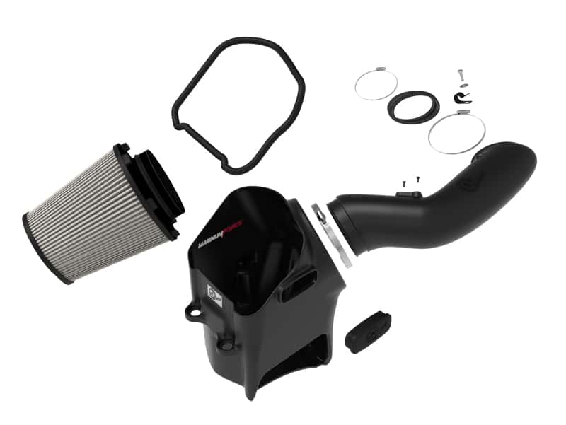 aFe — aFe Magnum FORCE Stage-2 Pro DRY S Cold Air Intake System 17-18 Ford Diesel Trucks V8-6.7L (td)
Magnum FORCE Intake - view 2