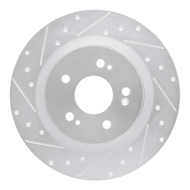 R1 Concepts — R1 18-25 Honda Odyssey Rear Left Drilled & Slotted Silver Brake Rotor
R1 Brake Rotor Drill - view 1