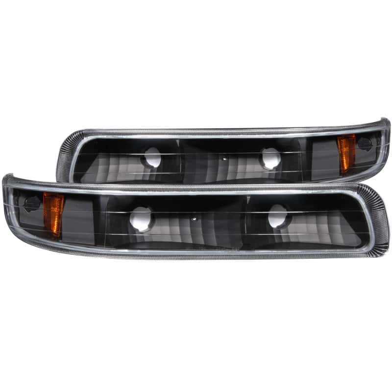 ANZO — ANZO 1999-2002 Chevrolet Silverado 1500 Euro Parking Lights Black w/ Amber Reflector
PrkngLghtAssembly - view 1