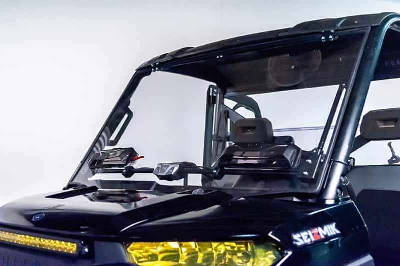 Seizmik — Seizmik 15-23 Polaris Ranger 500/ 570/ EV Mid-Size Pro-fit Windshield Flip Up Vent
Seizmik 15-23 Polaris Ranger 500/ 570/ EV Mid-Size Profit Windshield Flip Up Vent - view 3