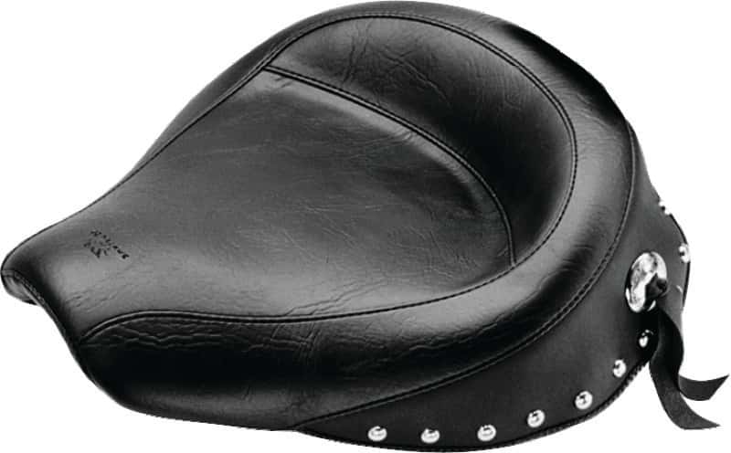 Mustang Motorcycle — Mustang 58-84 Harley FX/FL Wide Touring Solo Seat w/Studs- Black - view 1