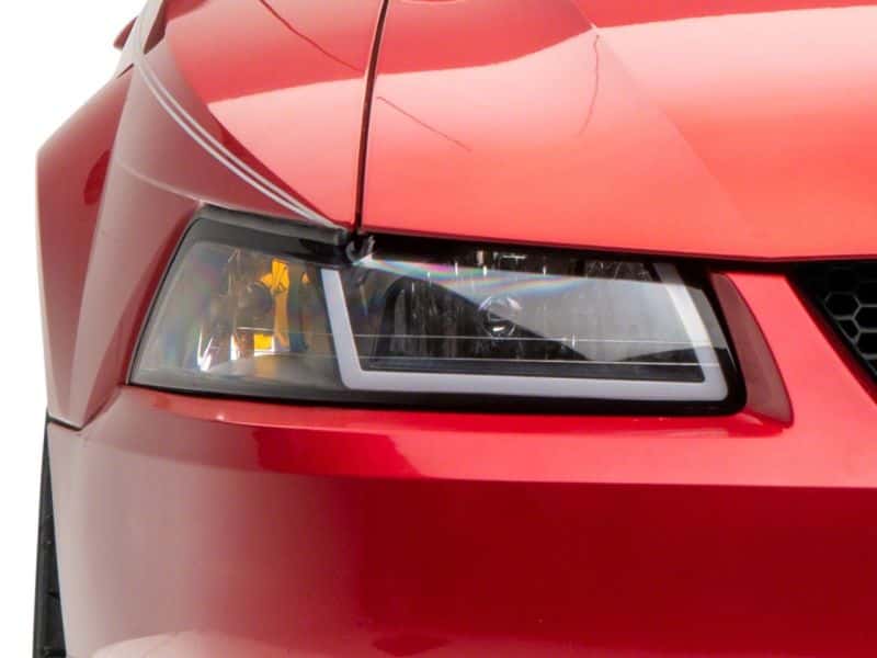 Raxiom — Raxiom 99-04 Ford Mustang Axial Series Headlights w/ Sequential LED Bar- Blk Housing (Clear Lens)
Headlights - view 7