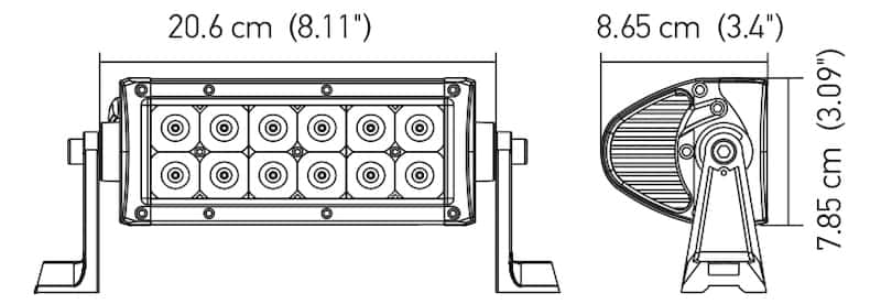 Hella — Hella Value Fit Sport 8in Light - 36W Dual Row Flood Beam - LED - view 23