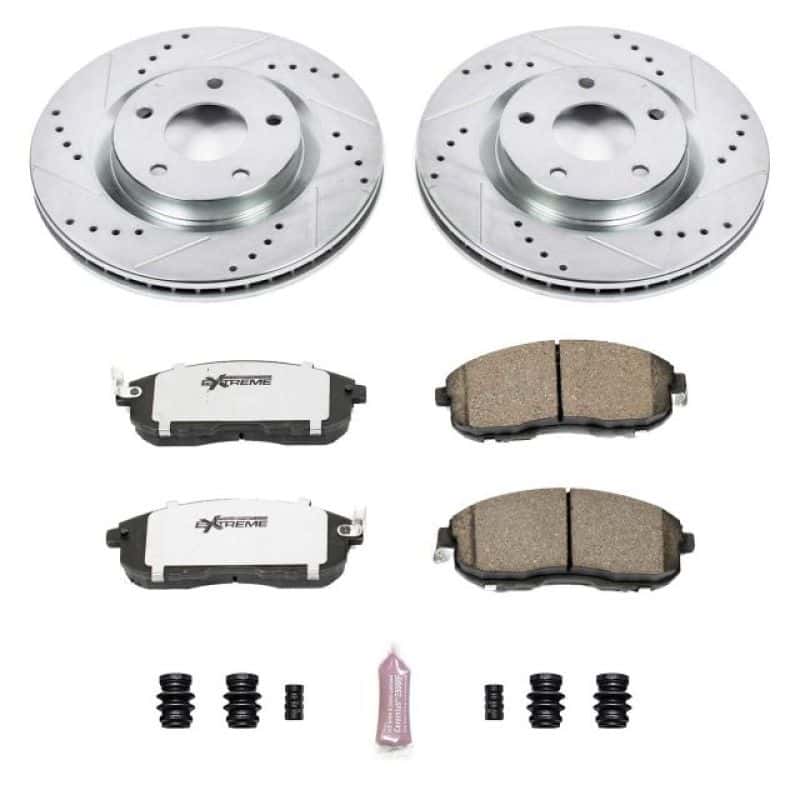 PowerStop — Power Stop 07-12 Nissan Sentra Front Z26 Street Warrior Brake Kit - view 1